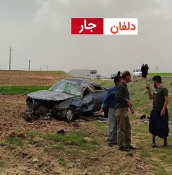 واژگونی خودرو پژو در جاده نورآباد به شهر برخوردار